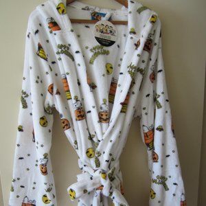 Snoopy Peanuts Berkshire Happy Halloween Bathrobe Plush Robe Hooded Sleepwear …